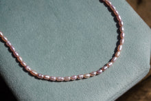 Load image into Gallery viewer, Pink Rice Pearl Necklace

