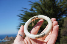 Load image into Gallery viewer, VINTAGE Jadeite Hinged Bangle

