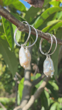 Load and play video in Gallery viewer, Keshi Pearl Hoops
